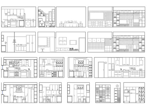 Ambienti prospetto 01 anteprima dwg Archweb