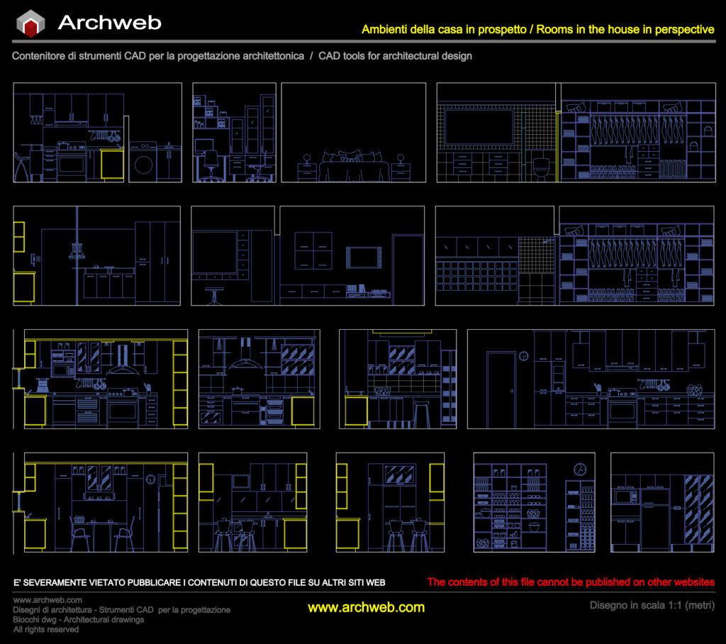 Rooms in elevation 01 cad Archweb