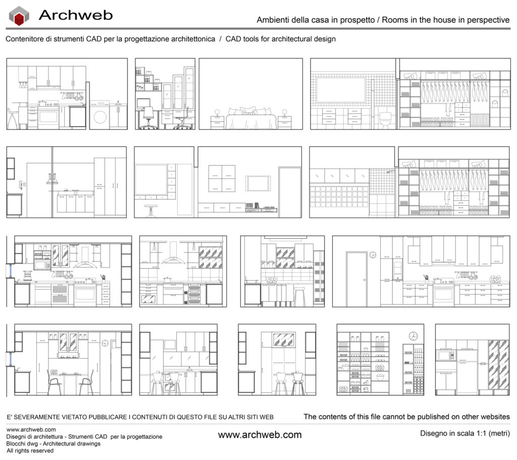 Ambienti prospetto 01 dwg Archweb