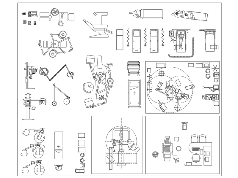 Medical equipment 01 dwg preview Archweb