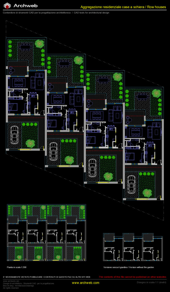 Case a schiera 40 cad Archweb