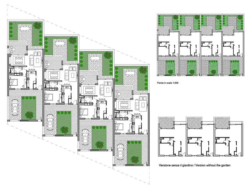 Row house 40 dwg preview Archweb