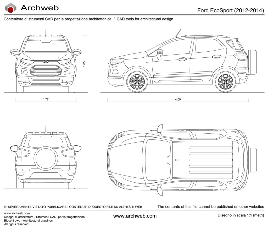 Ford EcoSport dwg Archweb