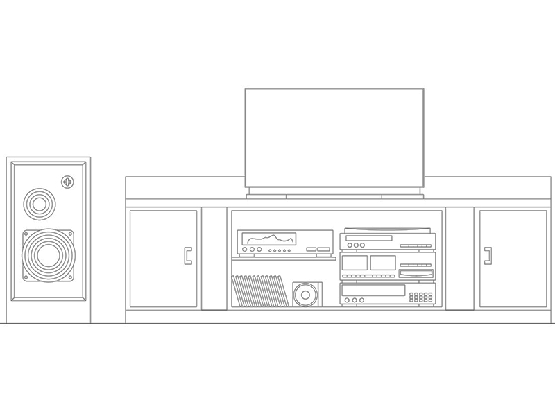 TV cabinet 01 dwg preview Archweb