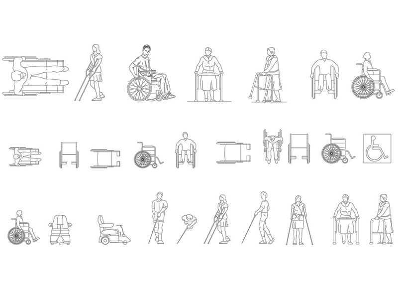 Disabled people 01 preview dwg Archweb