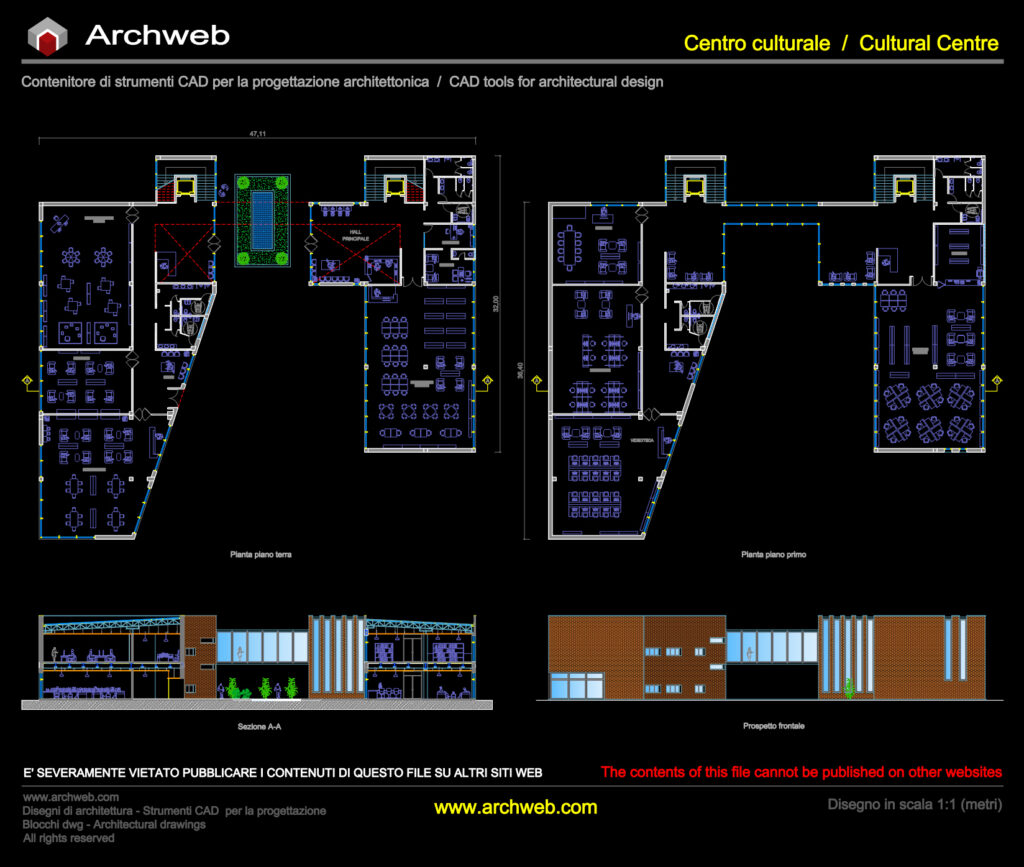 Centro culturale 06 cad Archweb