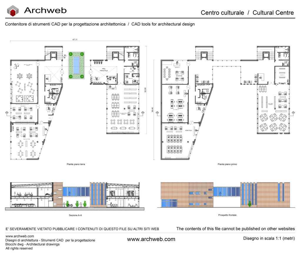 Centro culturale 06 dwg Archweb