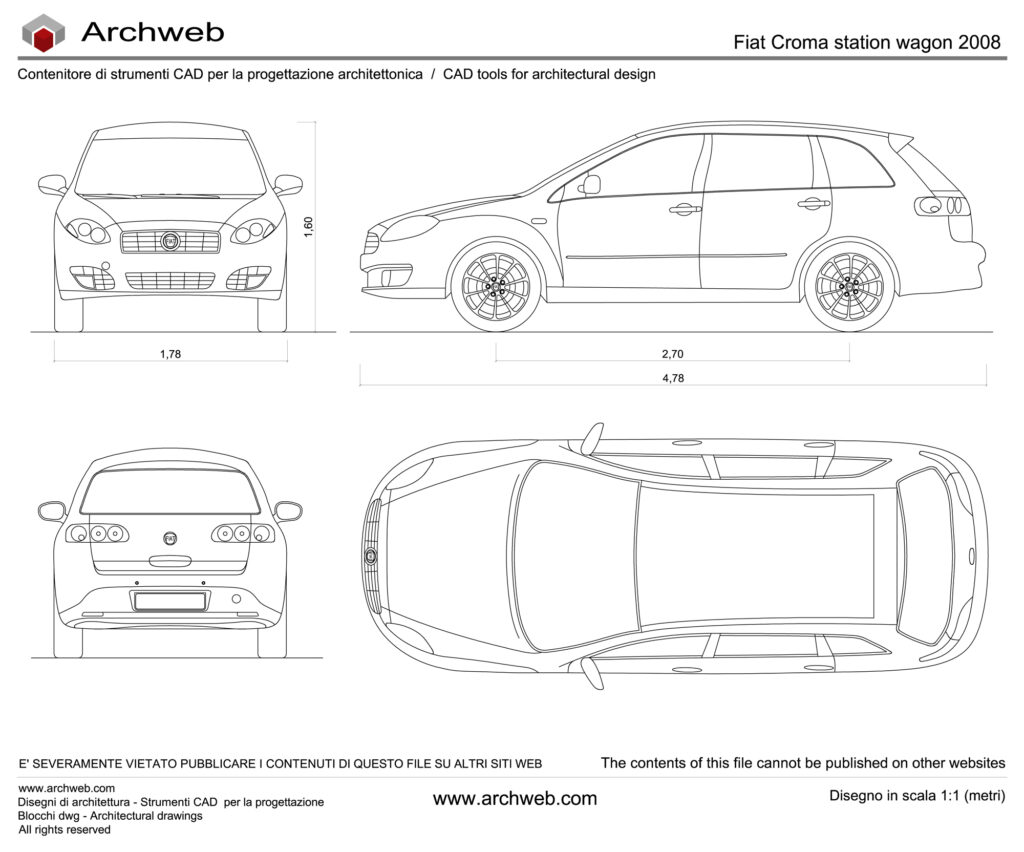 Croma Station Wagon 2008 dwg Archweb