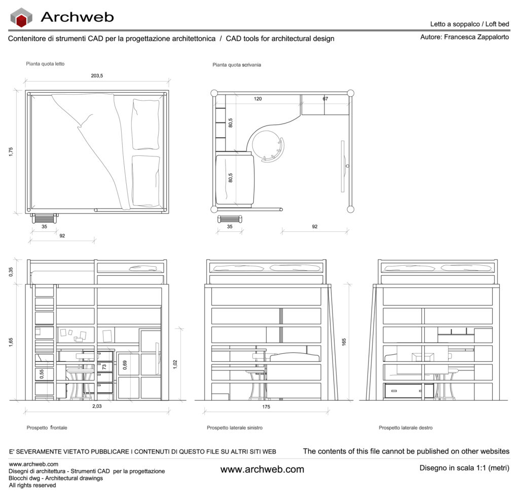 Loft bed 01 dwg Archweb