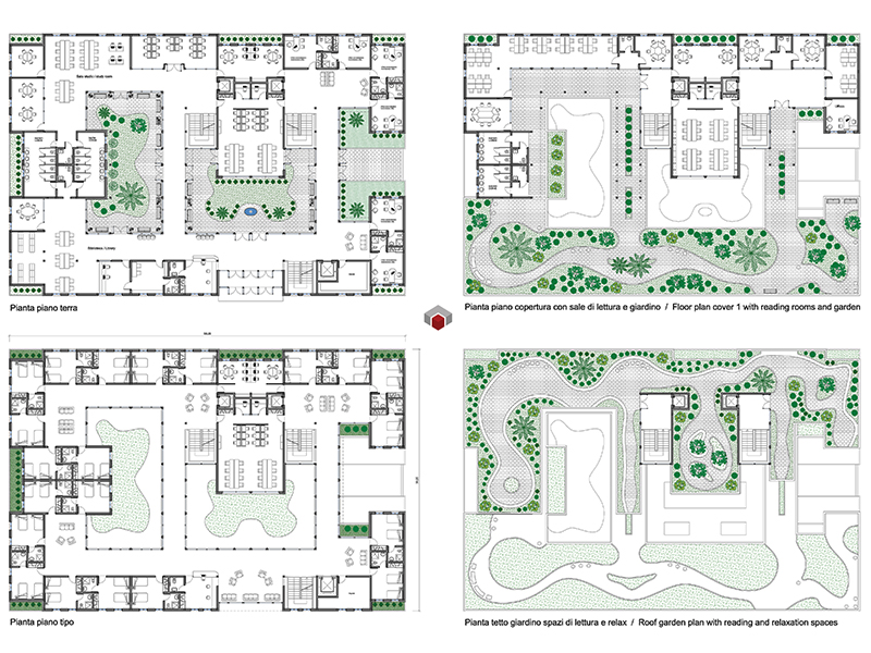 Student residence 01 dwg preview Archweb