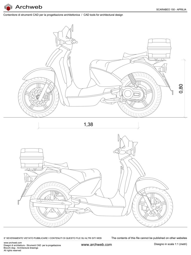 Scarabeo 150 dwg Archweb