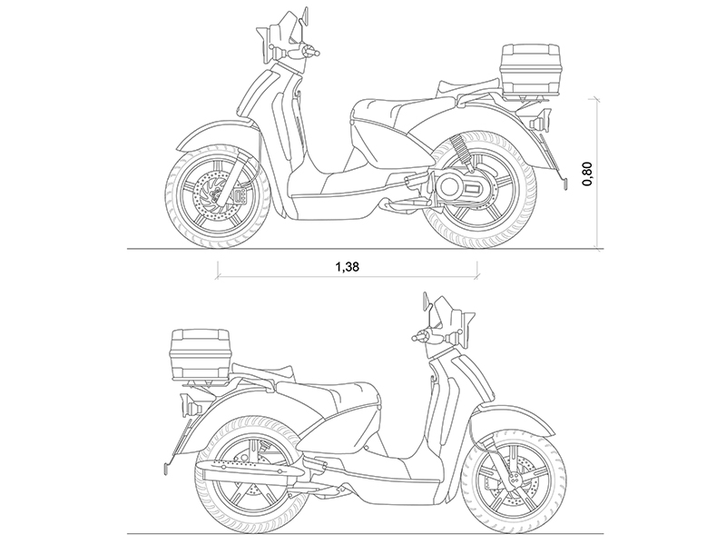 Scarabeo 150 preview dwg Archweb