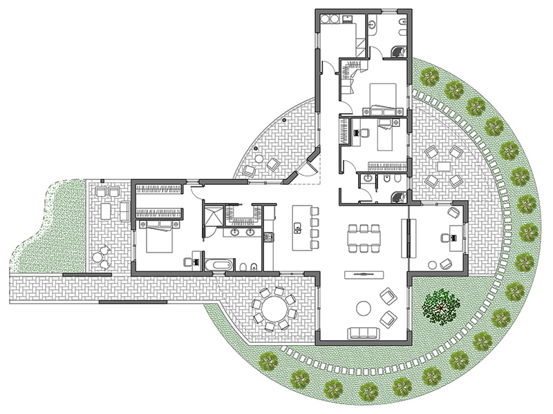 Scheme project villa 11 preview dwg Archweb