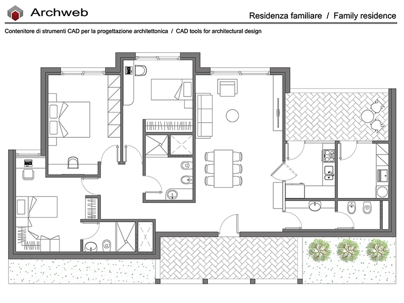 Scheme-project villa 14 dwg preview Archweb