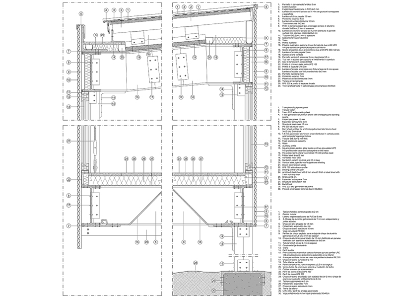 Struttura padiglione anteprima dwg Archweb