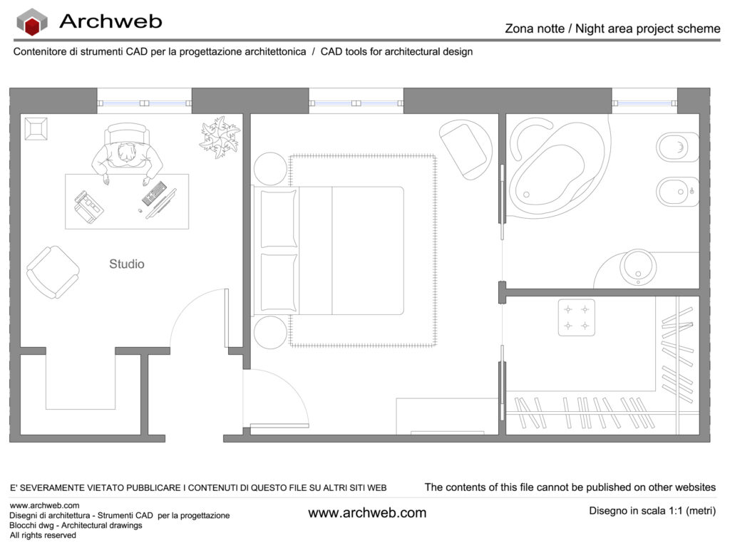 Zona notte dwg 27 Archweb