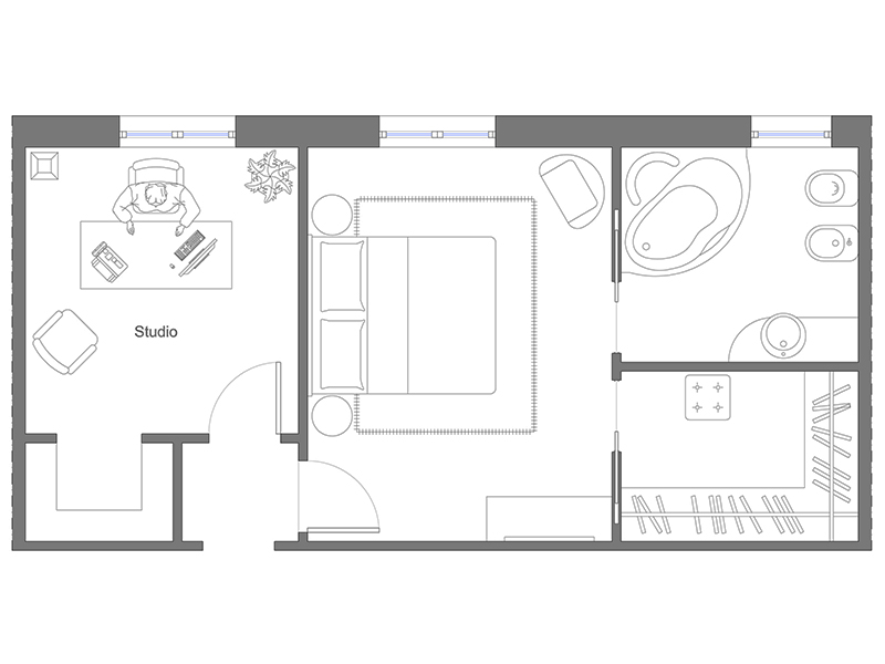 Zona notte dwg 27 anteprima Archweb