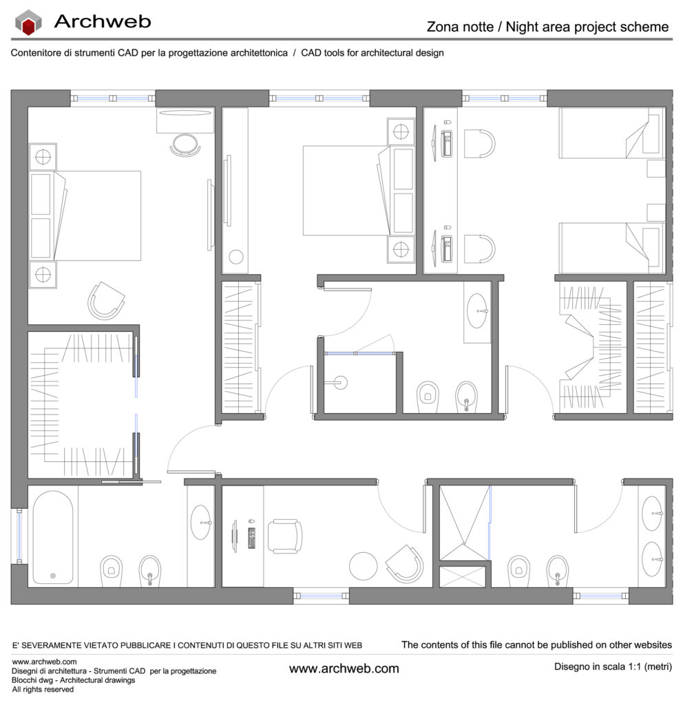 Zona notte dwg 28 Archweb