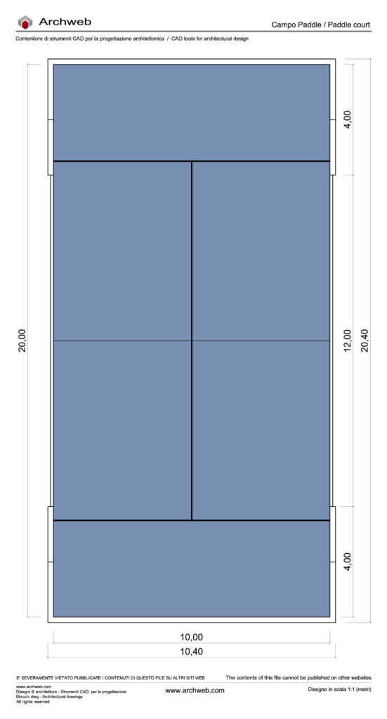 Campo Padel dwg Archweb