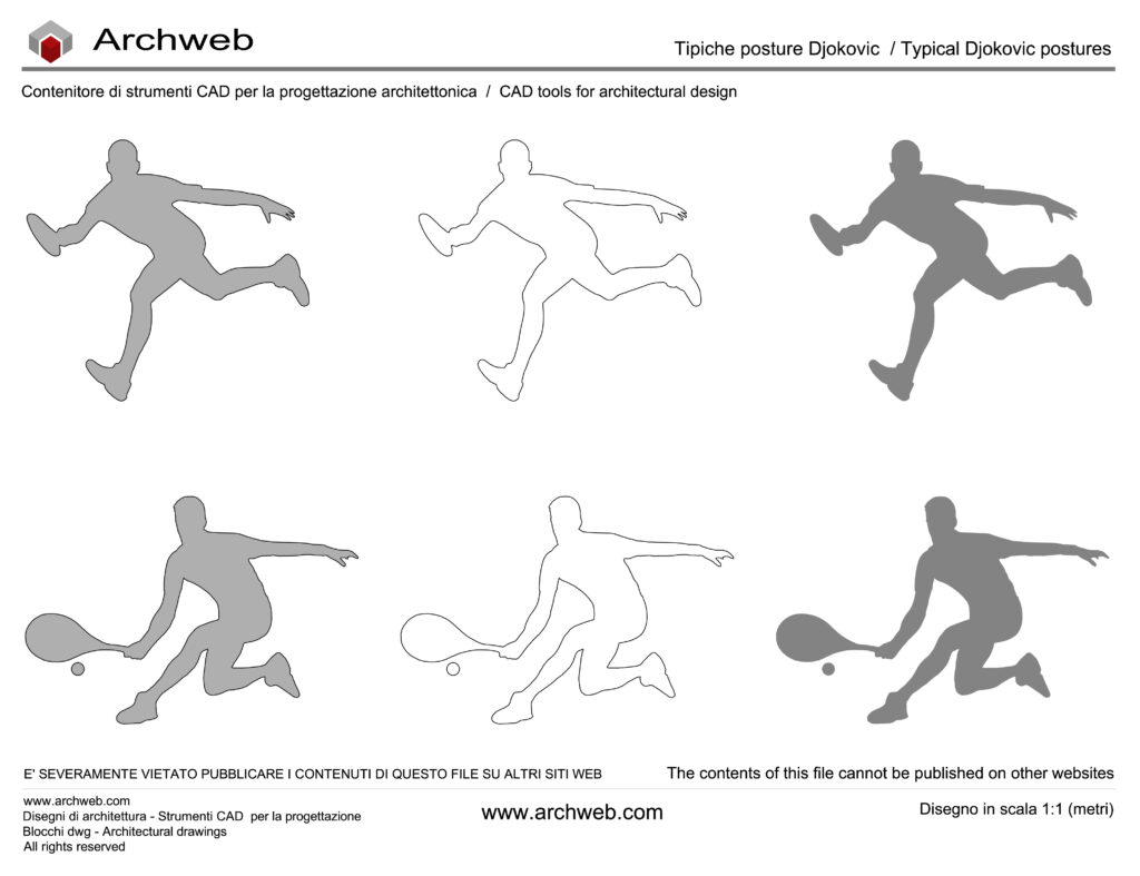 Djokovic tennis dwg Archweb