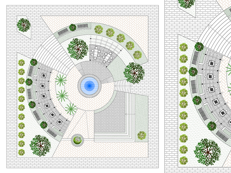 Public square 01 preview dwg Archweb