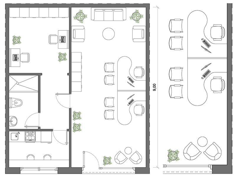 Office dwg 01 Archweb dwg preview