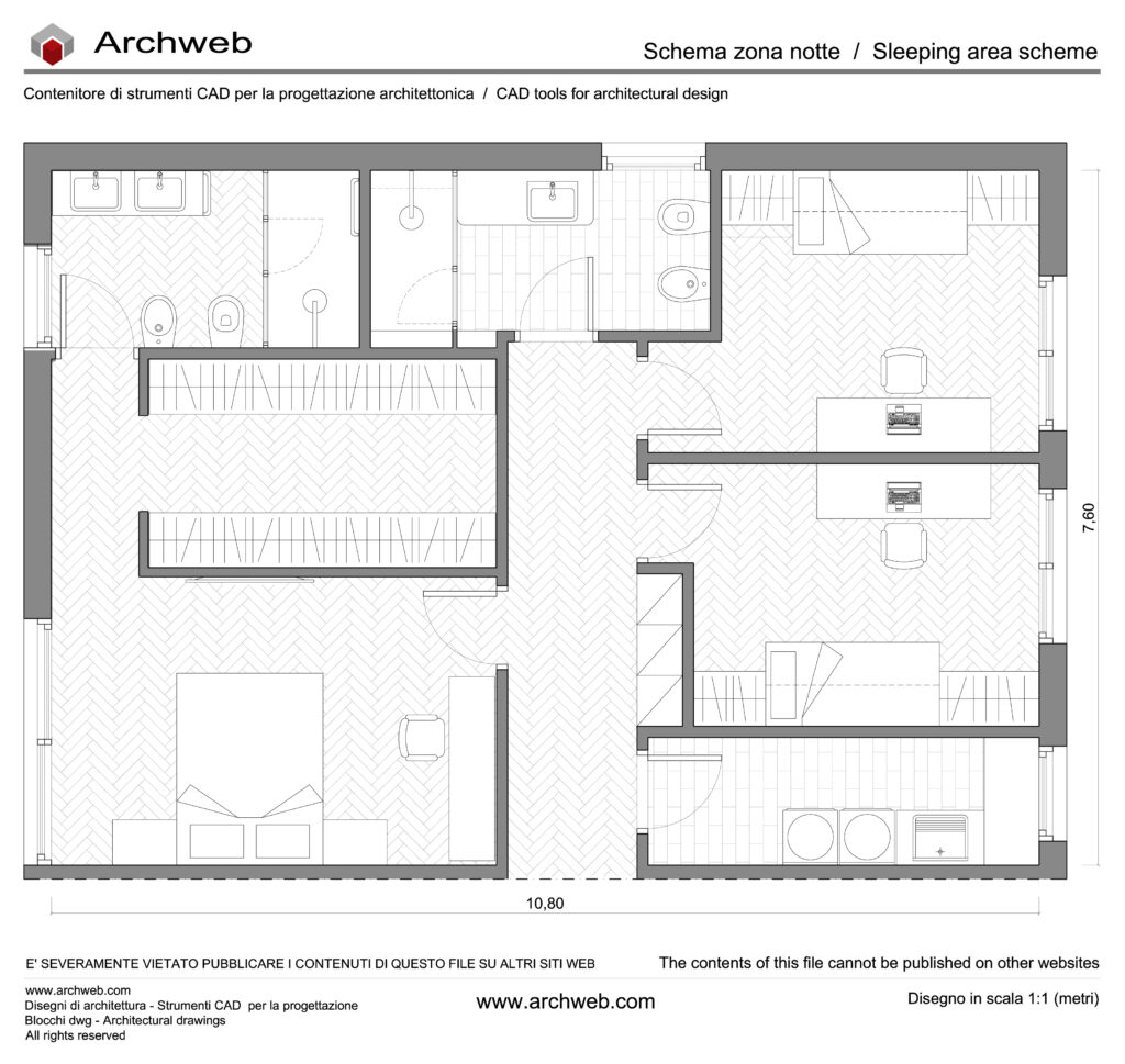 Zona notte dwg 29 Archweb