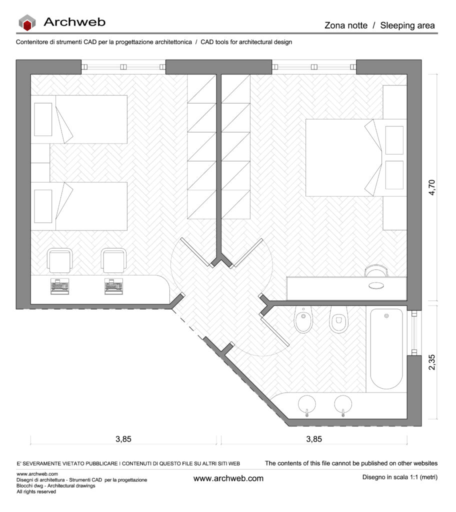 Zona notte dwg 31 Archweb