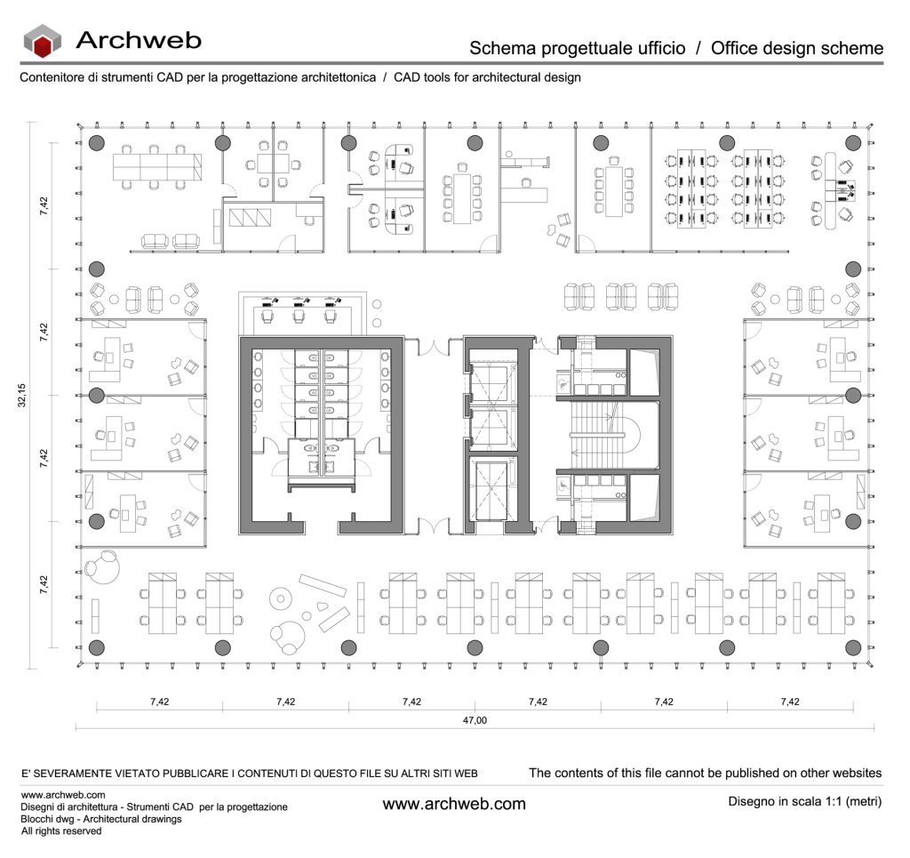 Office diagram 21 dwg Archweb