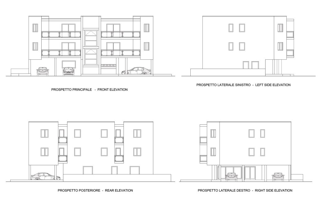 Palazzina AW 06 prospetti