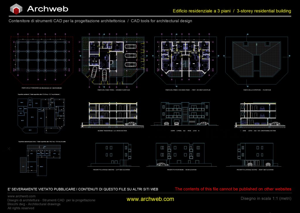 Palazzina aw 06 CAD dwg