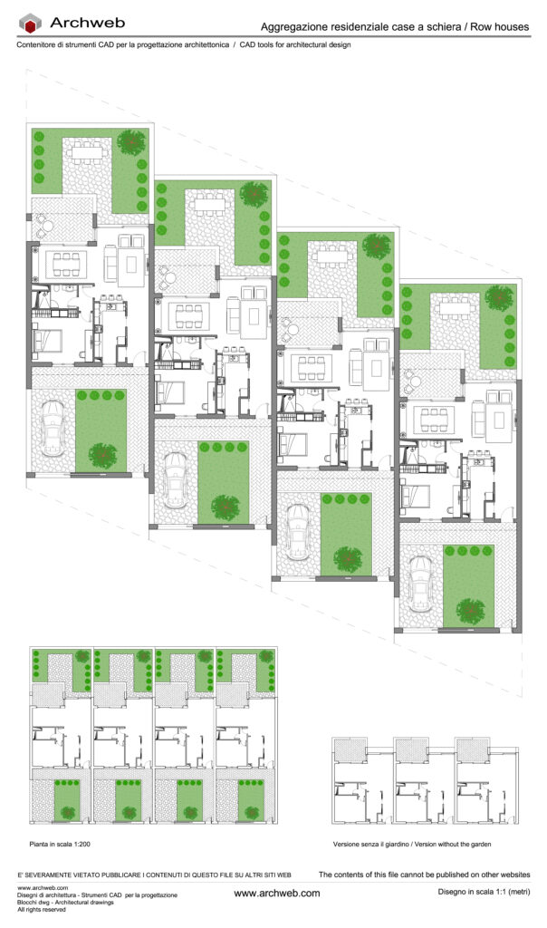 Case a schiera 40 dwg Archweb