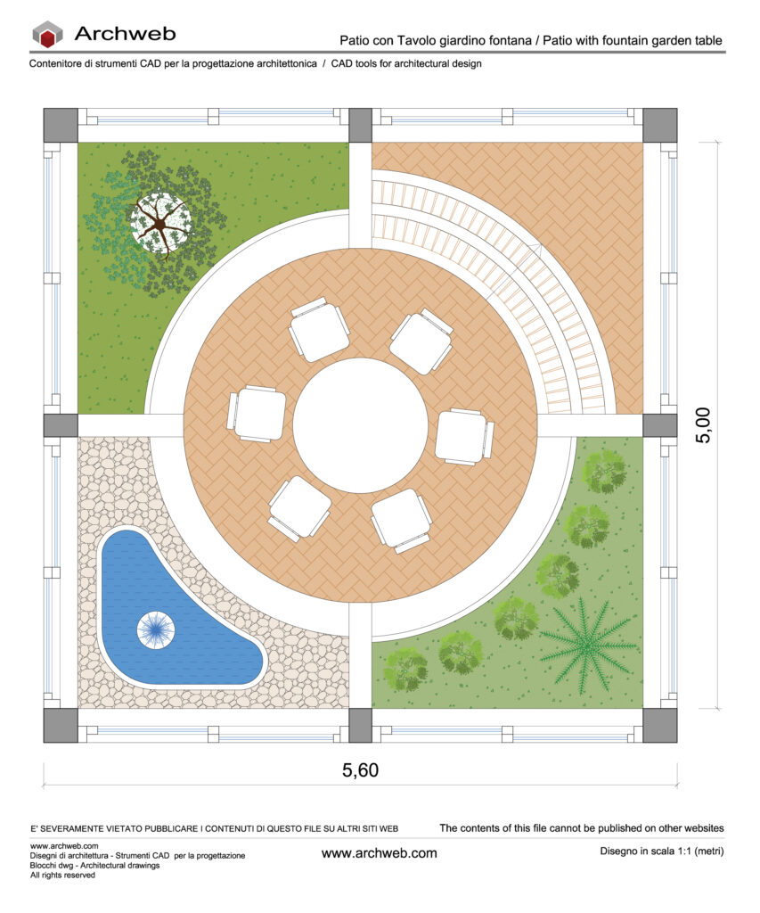 Patio 02 dwg file project plan Archweb