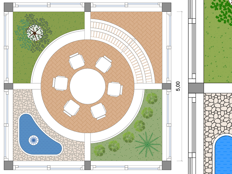 Patio 02 dwg file Archweb project plan