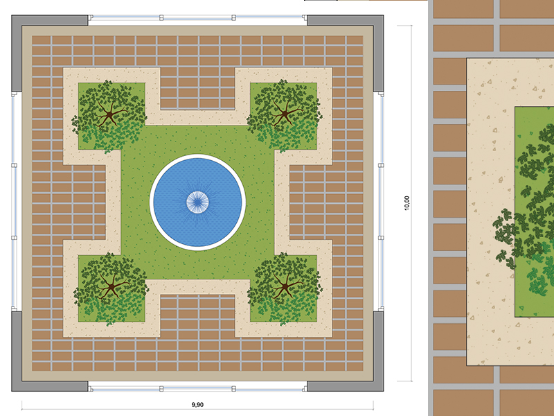 Patio dwg 05 design scheme preview dwg Archweb