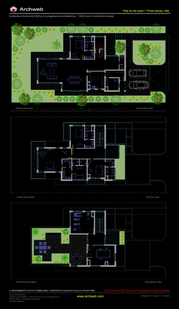 Scheme-project villa 10 preview CAD Archweb